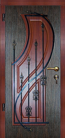 Фотография «Стальная дверь с ковкой №8»