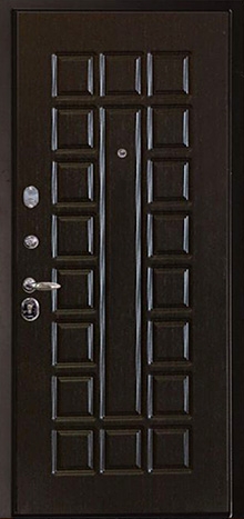 Фотография «Дверь с терморазрывом стальная МДФ ПВХ коричневая №11»