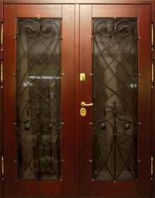 Фотография «Двухстворчатая парадная железная дверь №118»