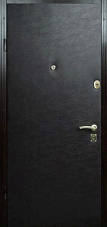 Фотография «Железная дверь с ковкой зелёная №1»