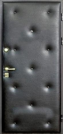 Фотография «Дверь с искусственной кожей стальная черная №9»