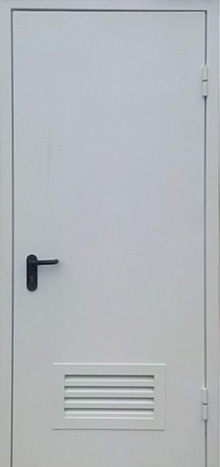 Фотография «Дверь для трансформаторной железная белая №8»