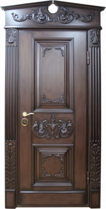 Фотография «Металлическая дверь для загородного дома массив дуба №94»