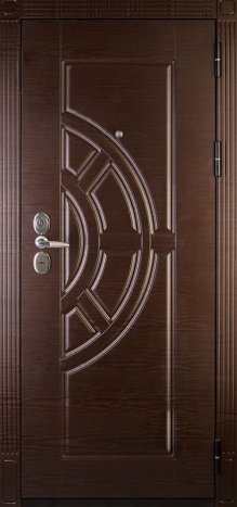 Фотография «Стальная крепкая дверь МДФ ПВХ венге №80»