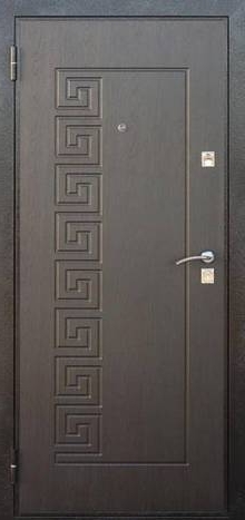 Фотография «Стальная дверь для дачи МДФ шпон коричневая №1»