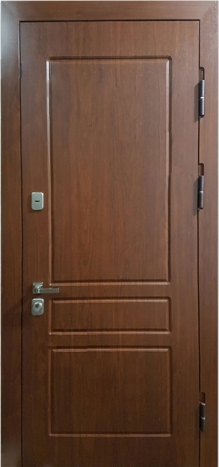 Фотография «Дверь офисная металлическая МДФ венге №186»