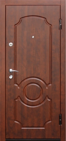 Фотография «Железная дверь МДФ коричневая №98»