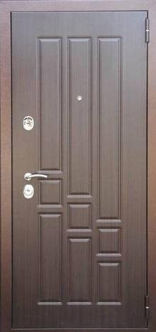 Фотография «Дверь стальная МДФ коричневая №101»