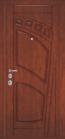 Фотография «Дверь дизайнерская железная МДФ №17»