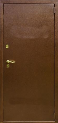 Фотография «Железная дверь с порошковым напылением коричневая №95»