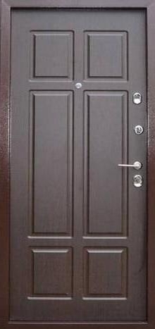 Фотография «Стальная дверь МДФ коричневая №102»