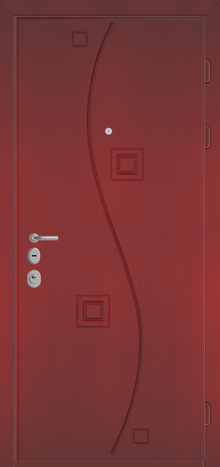 Фотография «Дизайнерская железная дверь МДФ №20»
