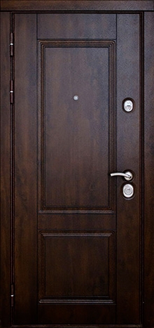 Фотография «Дверь для коттеджа стальная МДФ винорит венге №15»