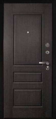 Фотография «Дверь прочная МДФ шпон металлическая венге №23»
