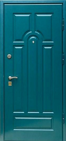 Фотография «Прочная дверь МДФ металлическая зеленая №34»