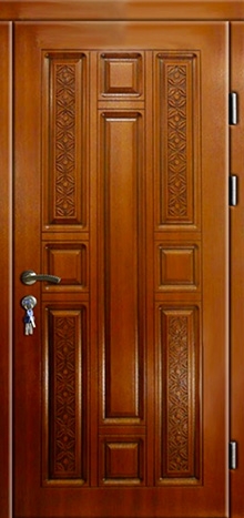 Фотография «Дверь стальная для коттеджа МДФ винорит №4»