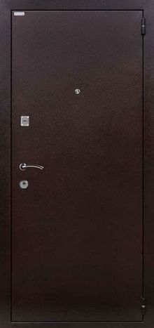 Фотография «Офисная металлическая дверь МДФ коричневая №111»
