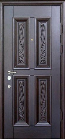 Фотография «Дверь с резьбой металлическая №6»