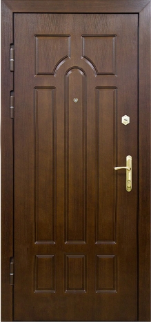 Фотография «Стальная дверь с панелью МДФ венге №99»