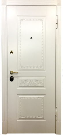 Фотография «Стальная дверь МДФ белая №84»
