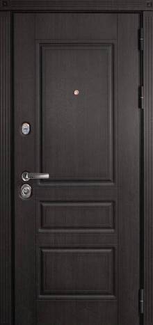 Фотография «Дверь прочная МДФ шпон металлическая венге №23»