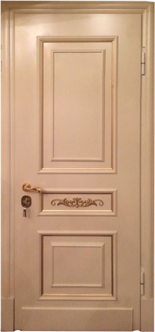 Фотография «Металлическая дверь МДФ белая №76»