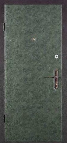 Фотография «Внешняя железная дверь кованная с порошковым напылением зеленая №4»