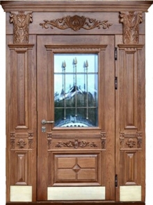 Фотография «Дверь железная со стеклом парадная №237»