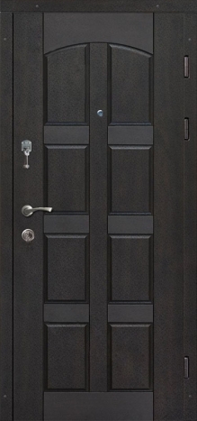 Фотография «Металлическая дверь МДФ серая №96»