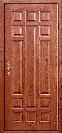Фотография «Дверь железная для коттеджа МДФ филенчатый №11»