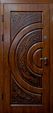 Фотография «Дверь металлическая для коттеджа МДФ винорит №11»