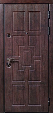 Фотография «Дверь крепкая с шумоизоляцией металлическая МДФ ПВХ дизайнерская венге №36»