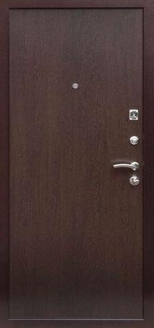 Фотография «Дверь офисная стальная с порошковым напылением коричневая  №115»