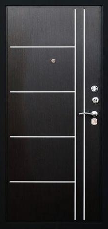 Фотография «Дверь офисная железная МДФ черная №113»