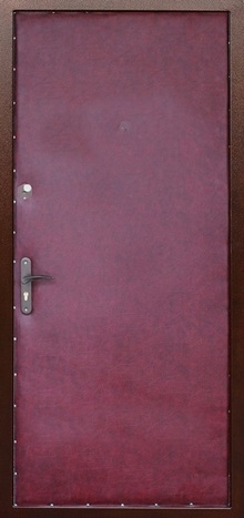 Фотография «Стальная временная дверь с винилискожей №1»