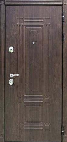 Фотография «Железная дверь для дачи МДФ шпон венге №3»