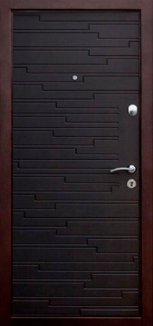 Фотография «Дверь надёжная с шумоизоляцией современная металлическая МДФ ПВХ теплая черная №45»