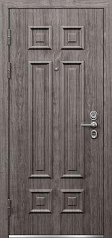 Фотография «Дверь с отделкой МДФ стальная белая №68»