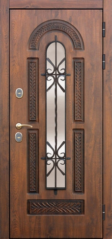 Фотография «Дверь уличная металлическая МДФ винорит №31»