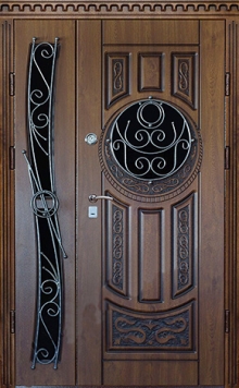 Фотография «Дверь полуторная парадная стальная №55»