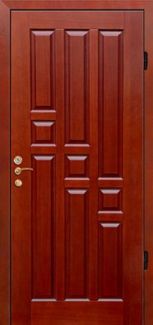 Фотография «Металлическая дверь для коттеджа МДФ филенчатый №16»