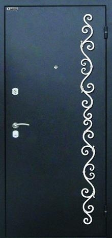 Фотография «Стальная офисная дверь с покрытием нитроэмалью синяя №14»