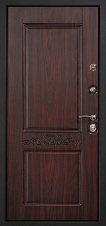 Фотография «Железная дверь с отделкой МДФ венге №92»