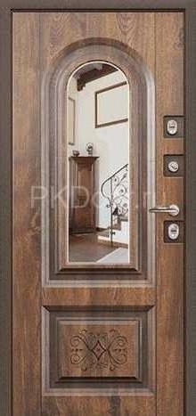 Фотография «Дверь с резьбой металлическая №19»