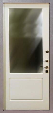 Фотография «Железная наружная дверь с зеркалом №10»