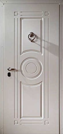 Фотография «Железная крепкая дверь МДФ ПВХ белая №48»