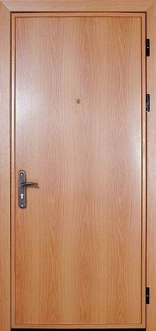 Фотография «Железная простая дверь с отделкой ламинатом №6»
