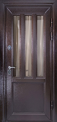 Фотография «Дверь железная дизайнерская металлобагет №21»