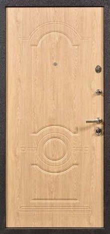 Фотография «Металлическая дверь для дачи МДФ шпон коричневая №4»