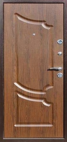 Фотография «Красивая крепкая металлическая современная дверь с отделкой ламинатом №10»